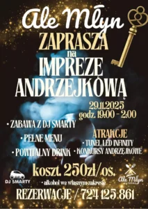Andrzejki 2025 w Ale Młyn Słupsk