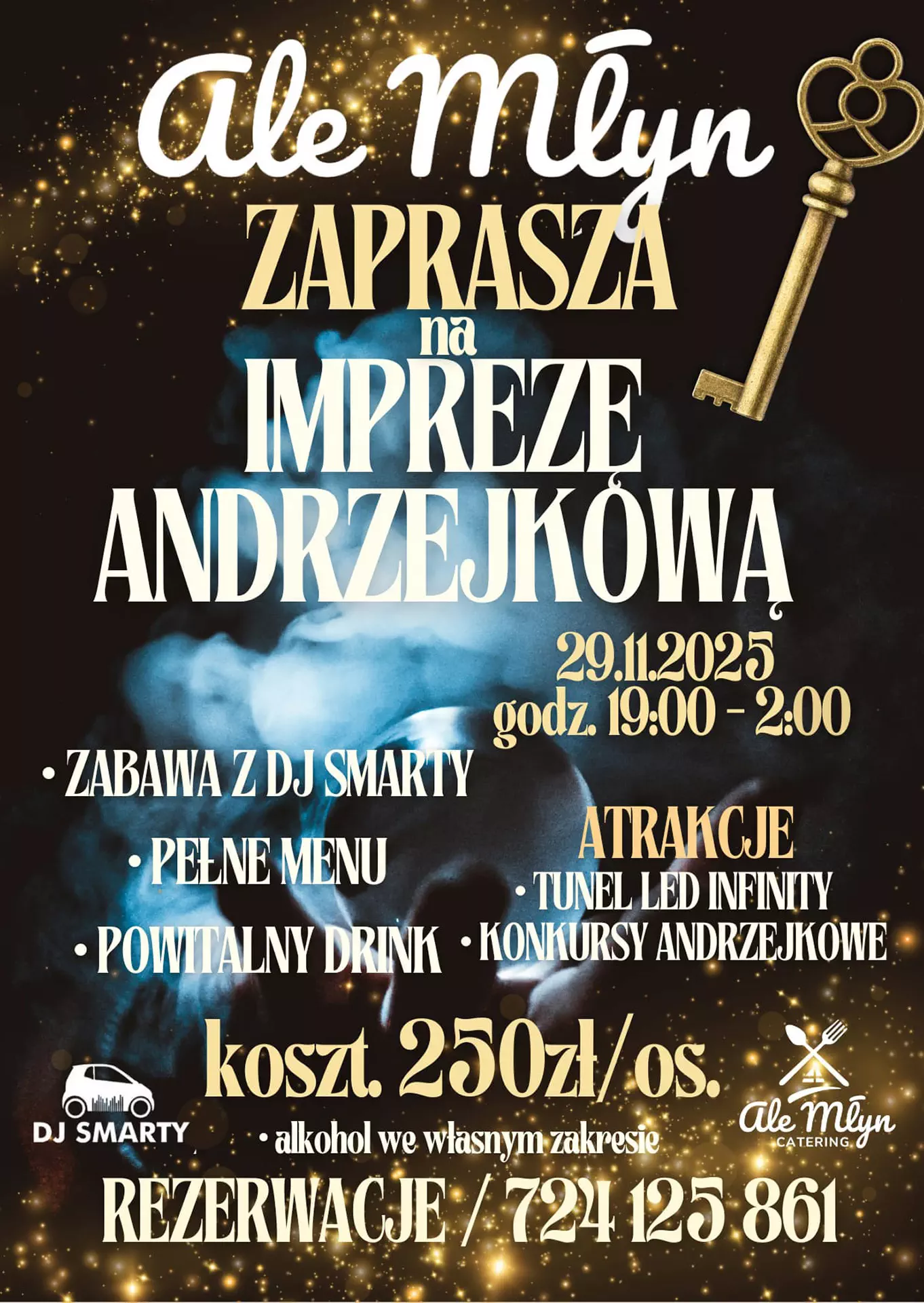 Andrzejki 2025 w Ale Młyn Słupsk